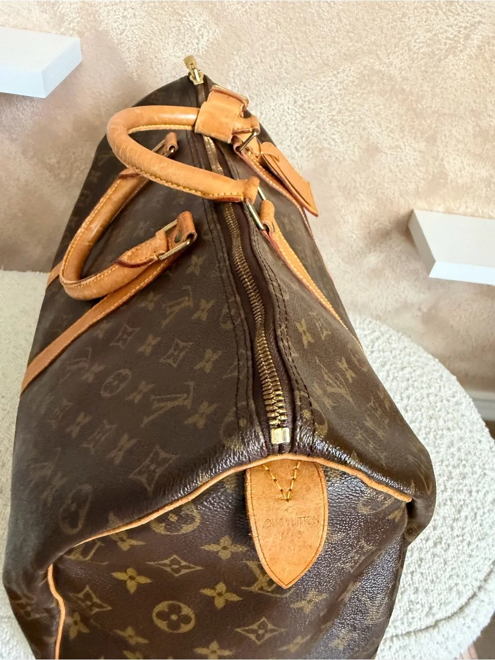 Louis Vuitton Brown Monogram Keepall 50